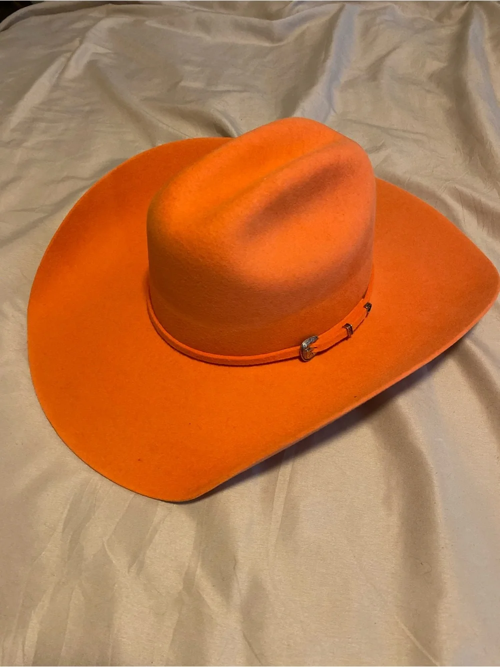 Serratelli Vibrant Orange Felt Cowboy Hat
